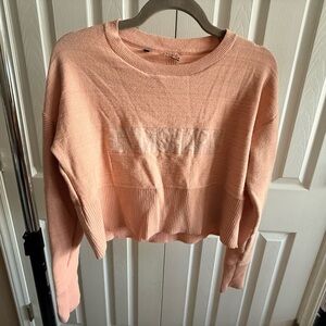 Gymshark Light Peach Knit Top